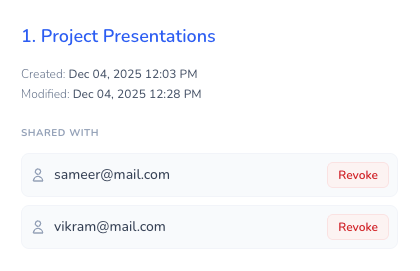 Clean permissions layout dashboard
